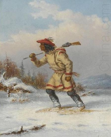 Cornelius Krieghoff Following the Moose china oil painting image